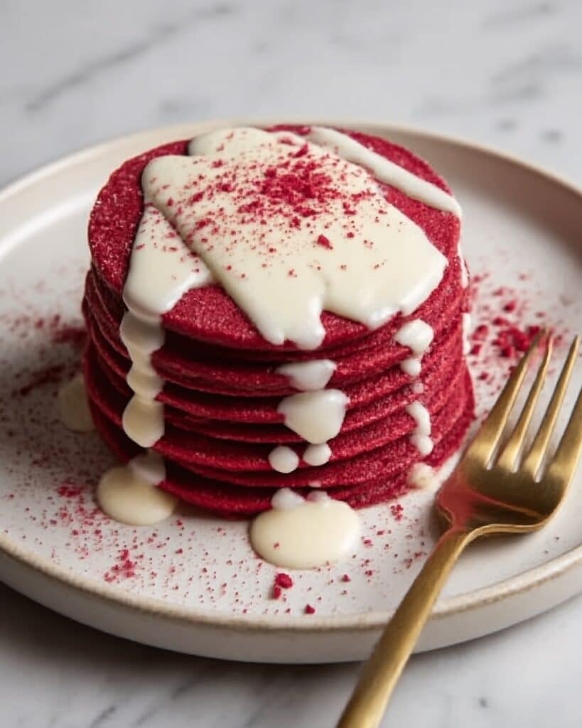 Red Velvet Pancakes For A Sweet Valentine’s Breakfast Recipe