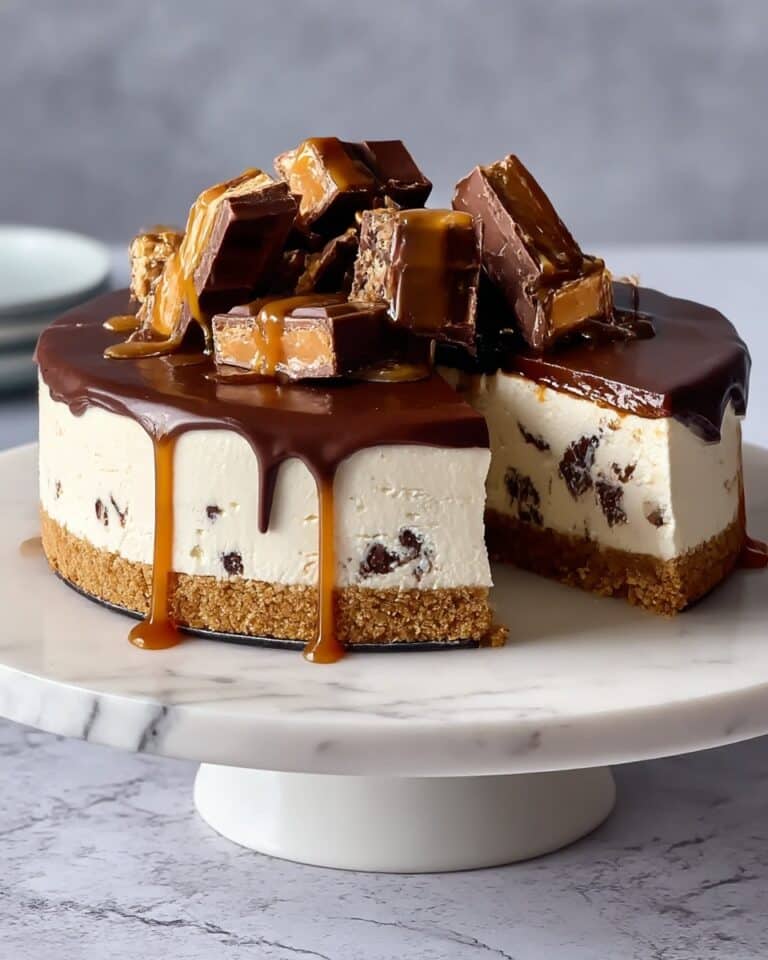 No Bake Twix Cheesecake Recipe
