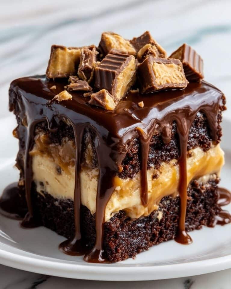 Reese’s Peanut Butter Earthquake Cake Recipe
