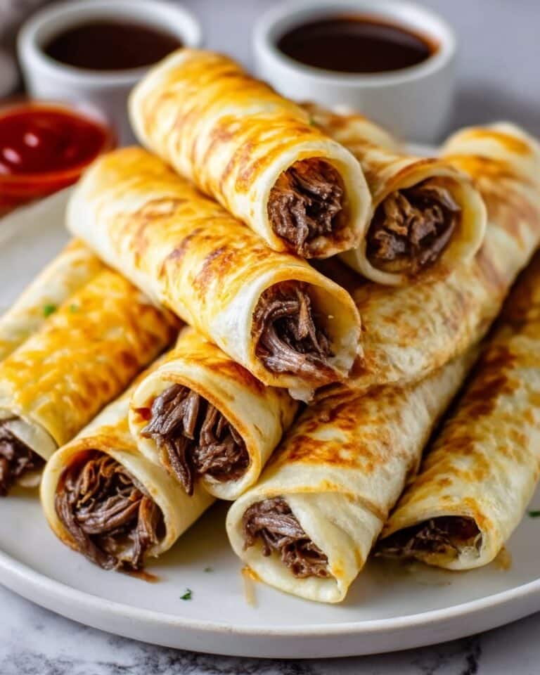 French Dip Tortilla Roll Ups Recipe