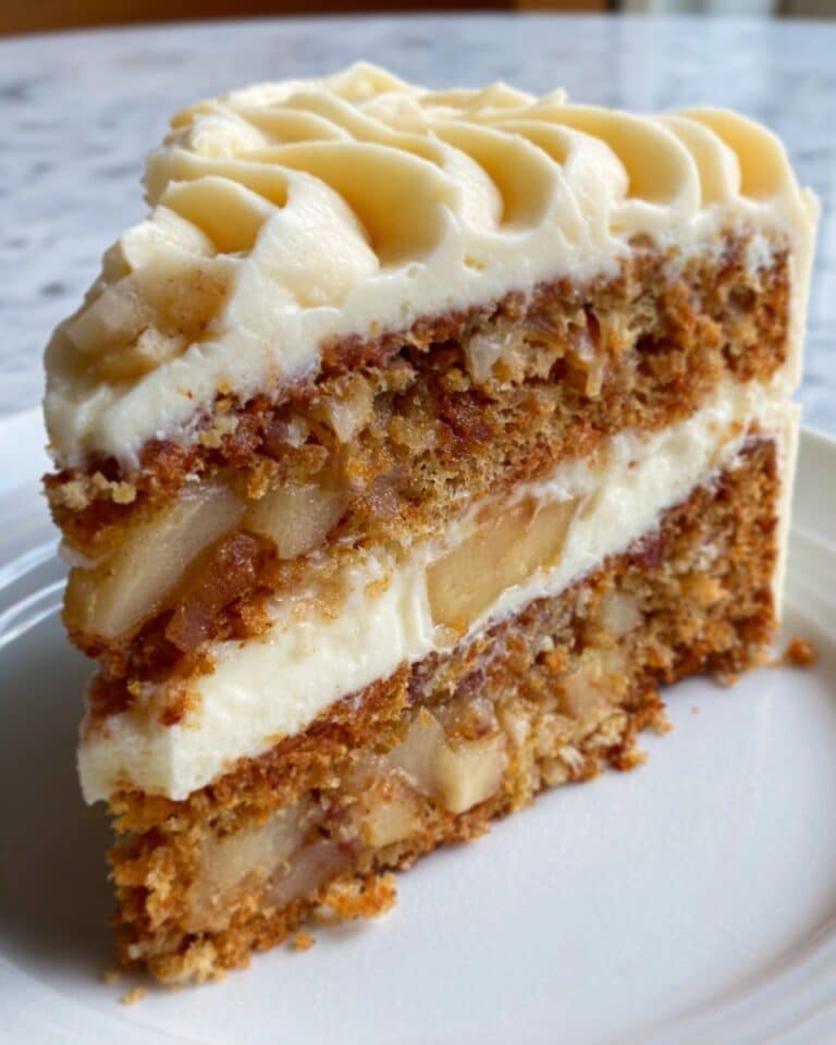 Irresistible Fresh Apple Cake with Dreamy Cream Cheese Frosting Recipe