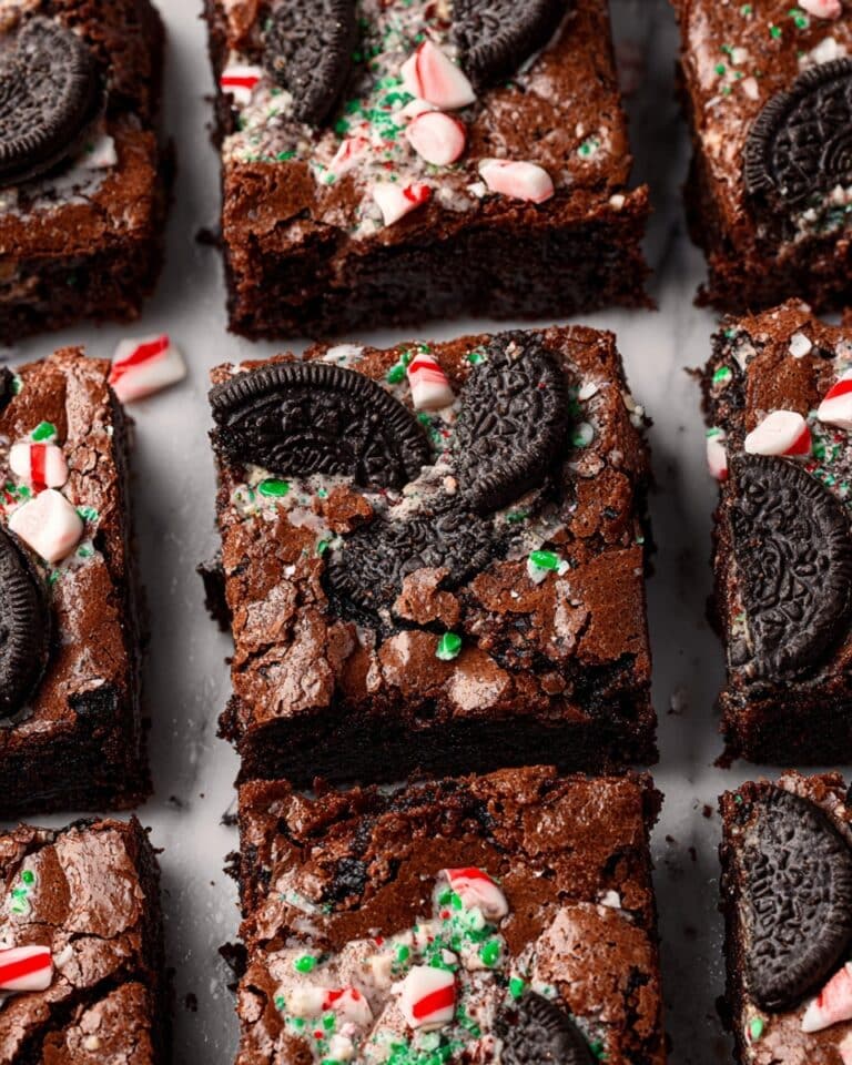Oreo Peppermint Mocha Brownies Recipe