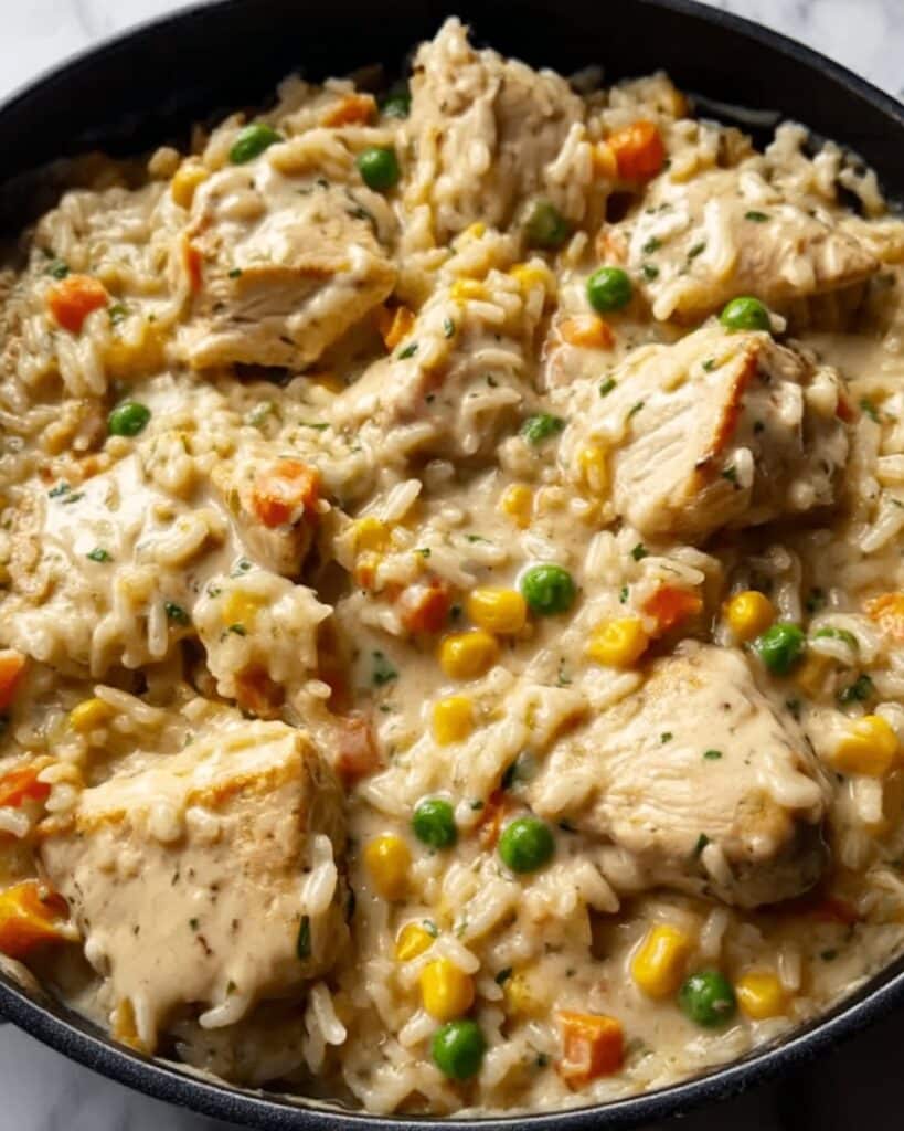 Instant Pot Creamy Chicken and Rice Recipe