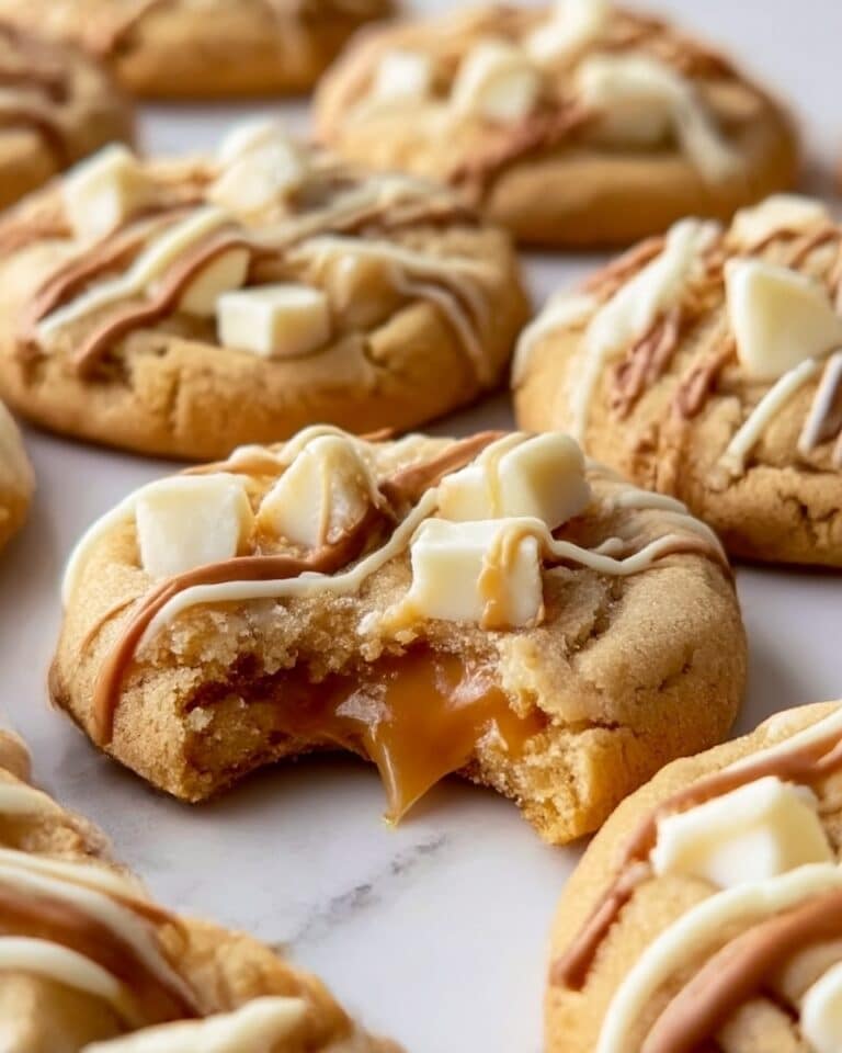 Irresistible White Chocolate Caramel Cookies Recipe