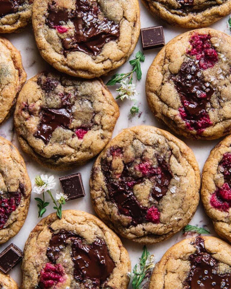 Raspberry Chocolate Chip Cookies Recipe