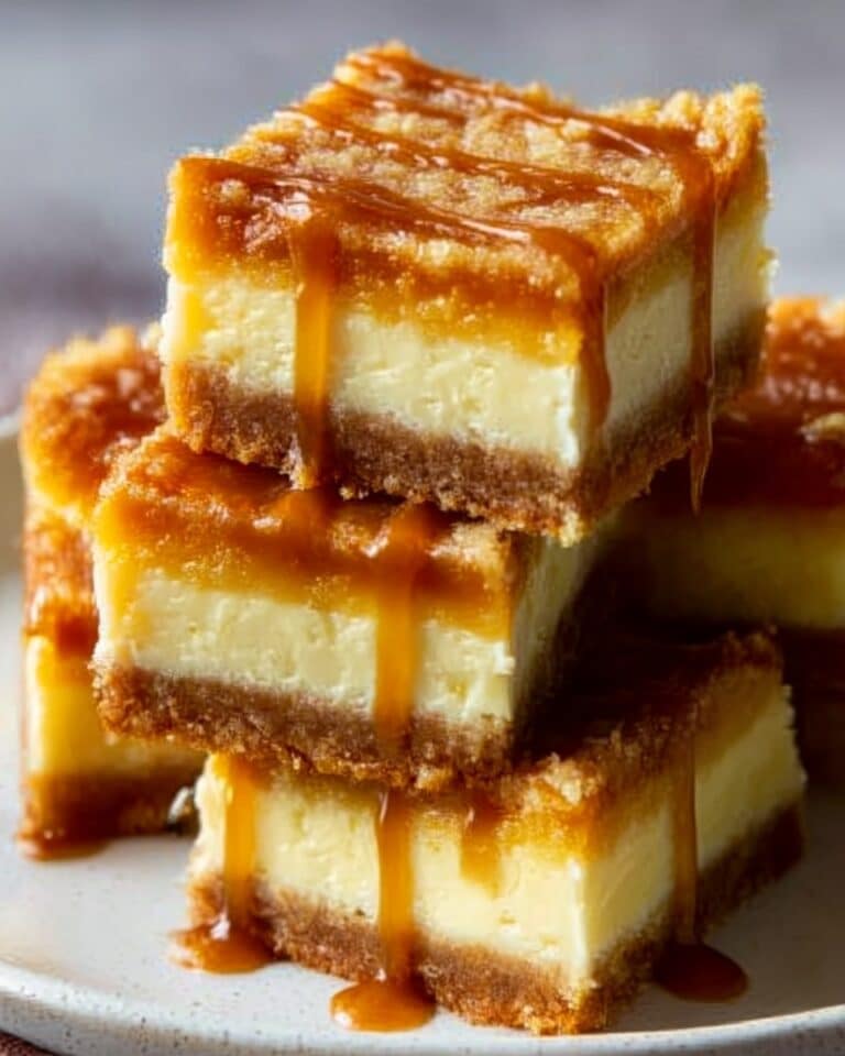Salted Caramel Gooey Butter Bars Recipe