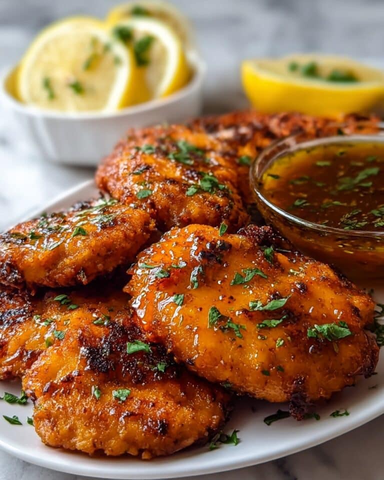 Crispy and Sweet-Spicy Hot Honey Chicken Cutlets Recipe