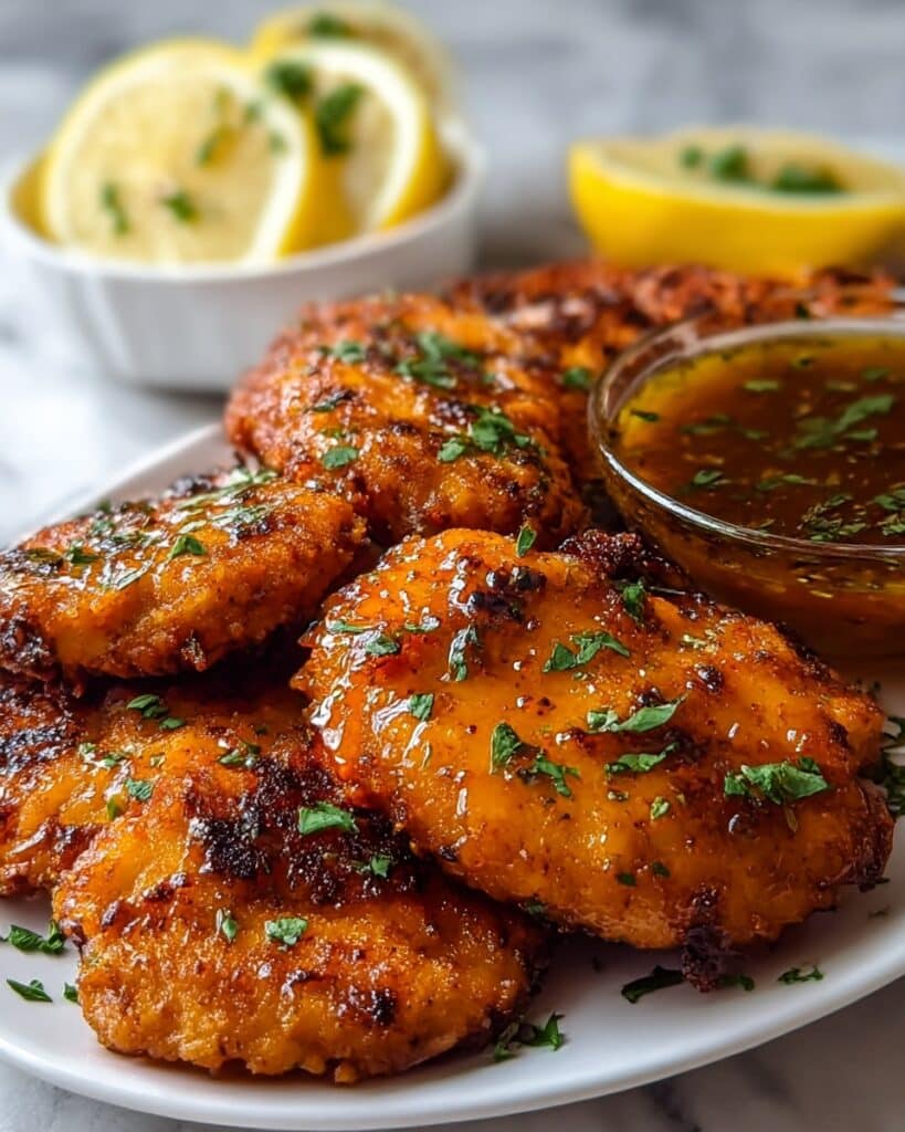 Crispy and Sweet-Spicy Hot Honey Chicken Cutlets Recipe