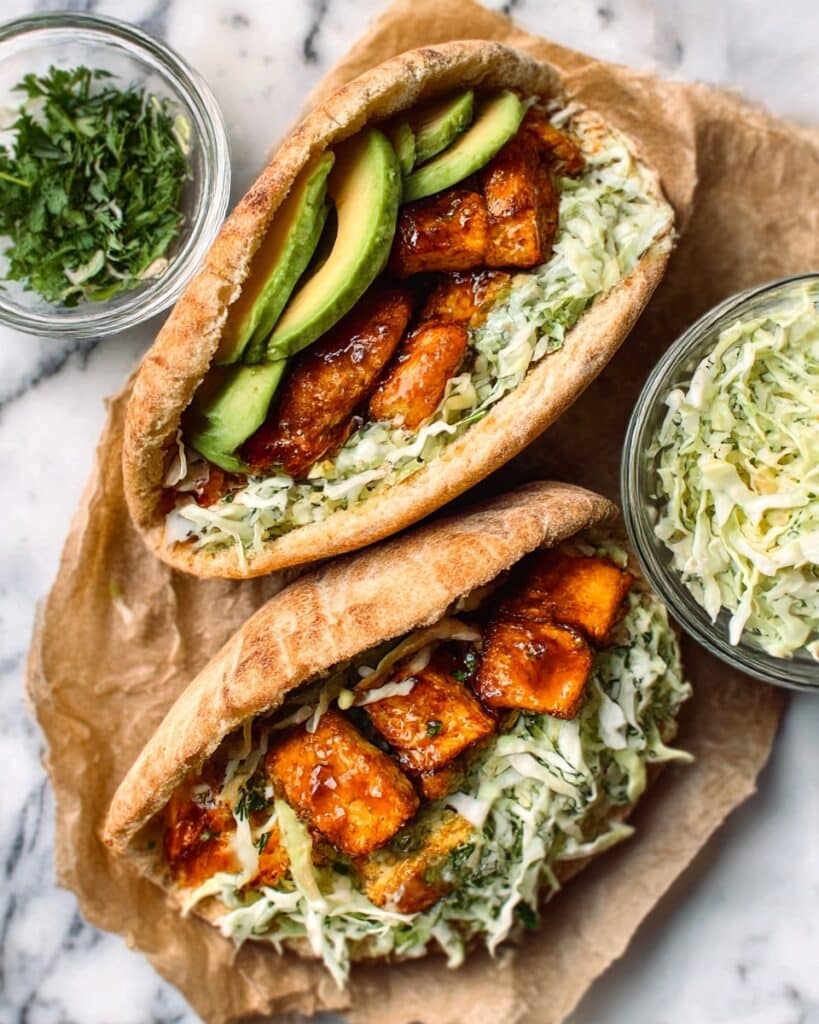 Sheet Pan Chicken Pitas with Herby Ranch Recipe