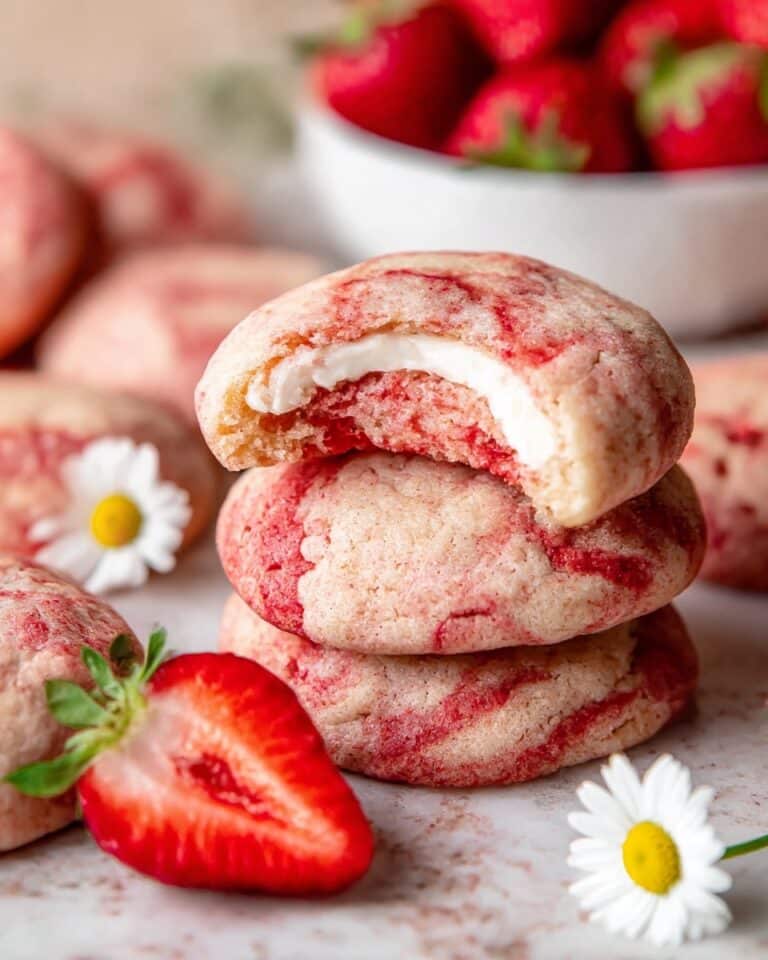 Raspberry Cookies with Homemade Raspberry Syrup Recipe