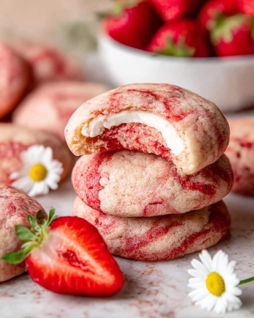 Raspberry Cookies with Homemade Raspberry Syrup Recipe